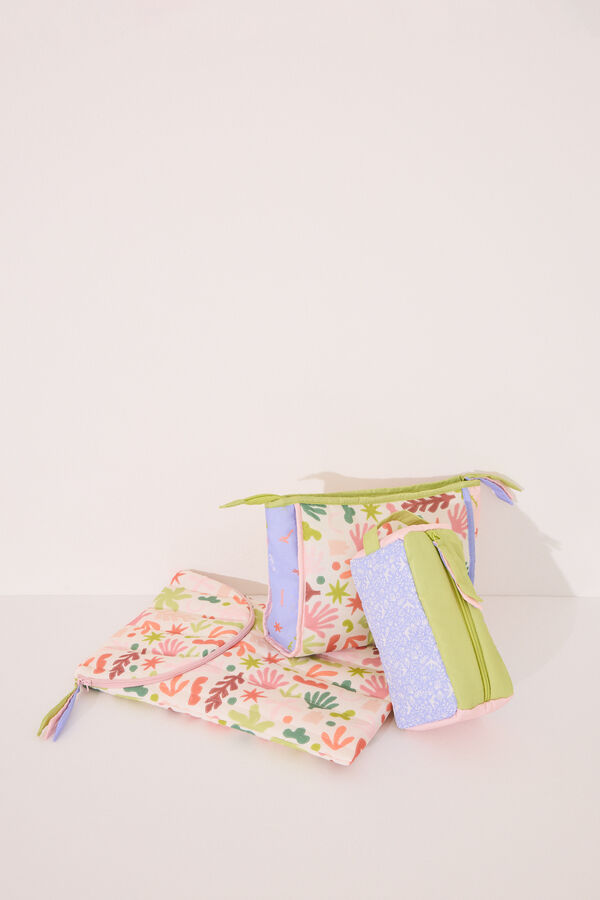 Womensecret Funda para ordenador con relleno con hojas multicolor estampado