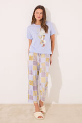 Womensecret Pijama capri 100% algodón con estampado "Holly Hobbie" morado/lila