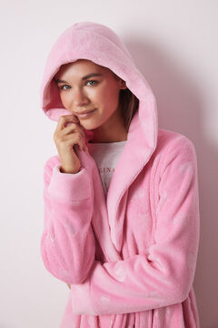 Womensecret Bata rosa fluffy Vecina Rubia  rosa
