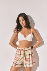 Women'secret Short de flores estampado