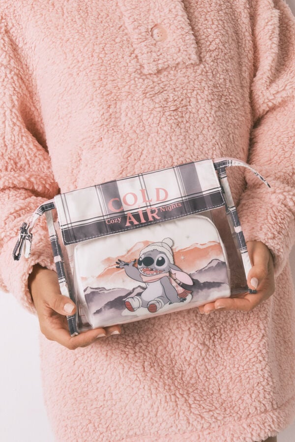 Women'secret Pack 3 neceseres estampado cuadros Stitch rosa