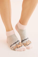Womensecret Calcetines cortos algodón Garfield gris