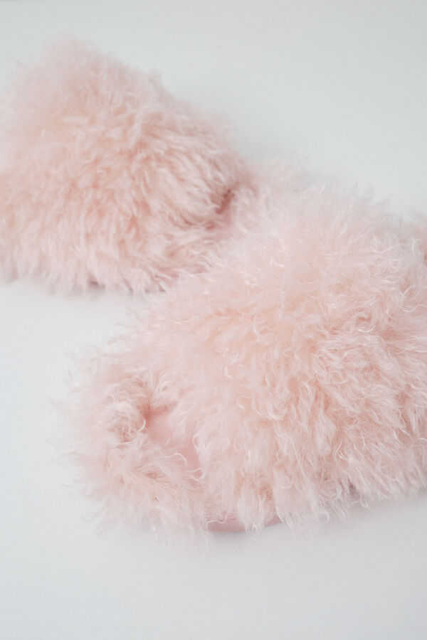 Women'secret Pantunflas de peluche rosa rosa