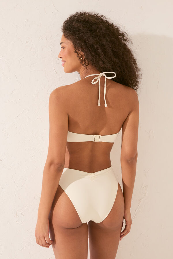 Womensecret Traje de baño trikini blanco marfil