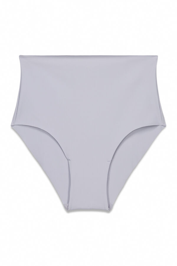 Women'secret Panty reductora alta laser-cut azul azul