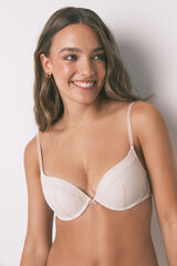 Women'secret GORGEOUS encaje push-up de brasier gris gris