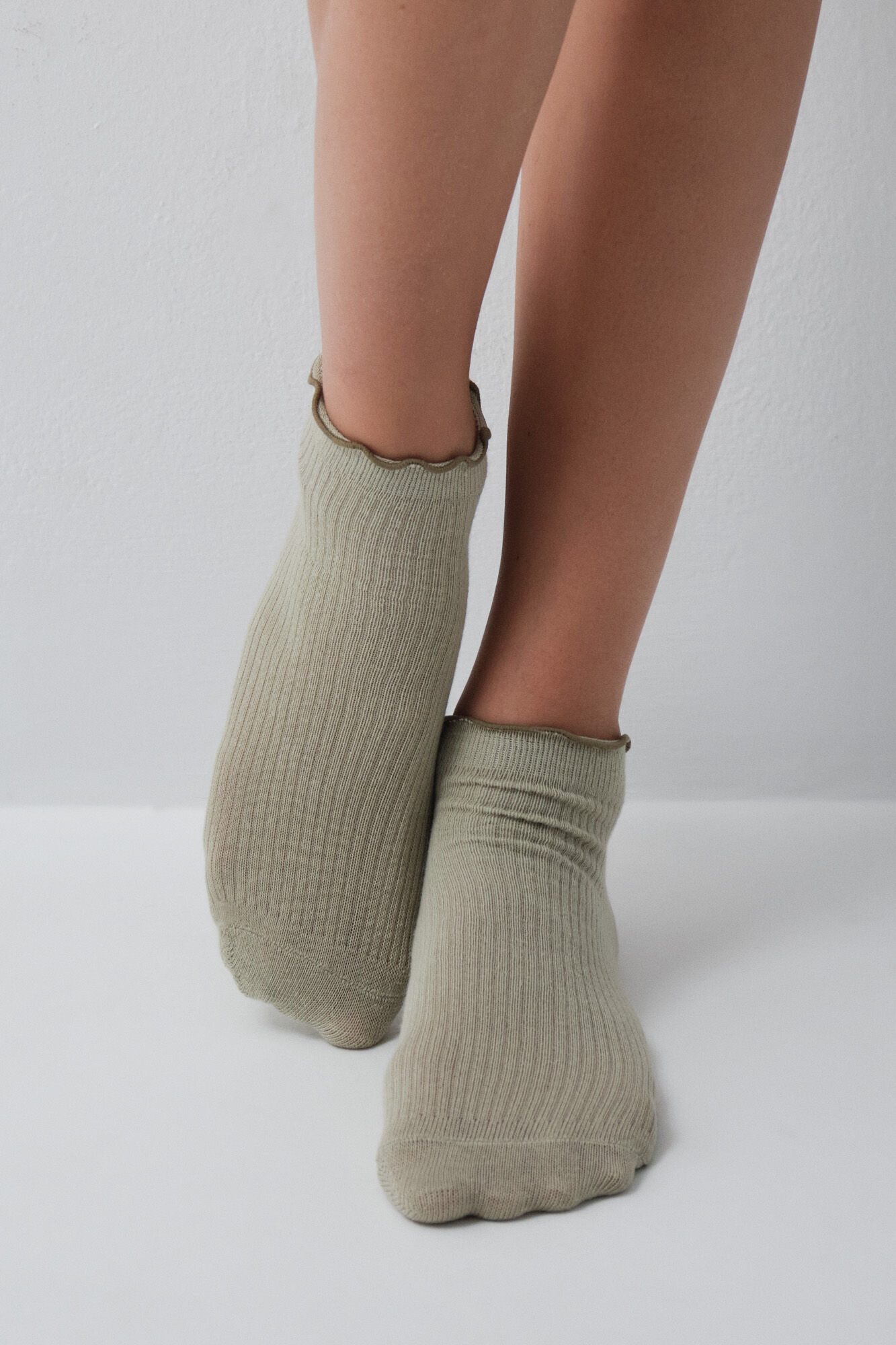 Women'secret Pack 3 calcetines cortos verdes