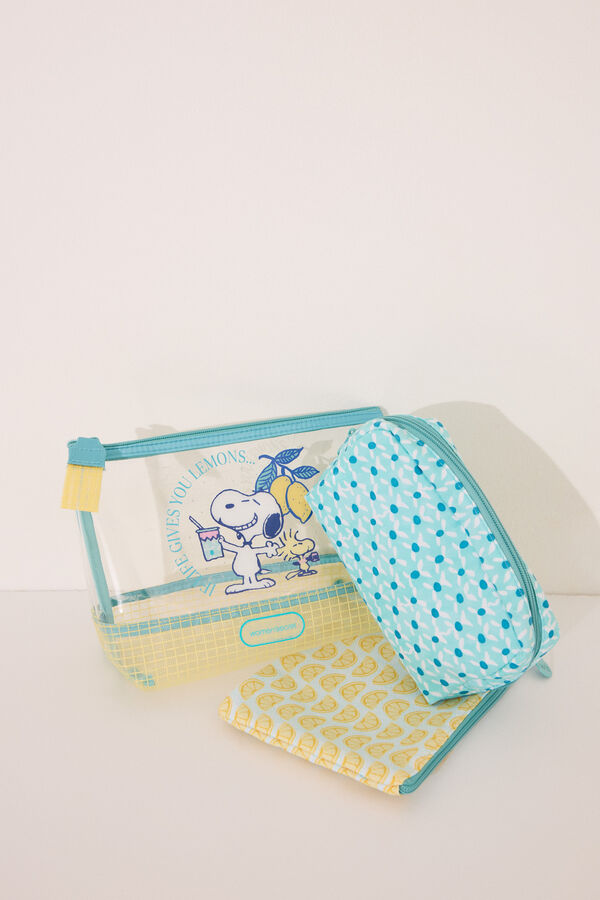 Womensecret Neceser multicolor de Snoopy estampado