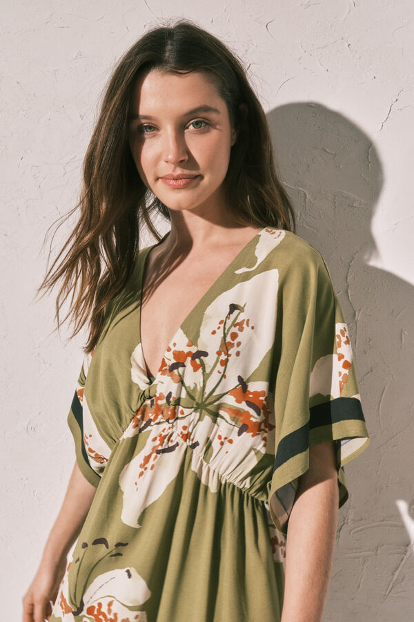 Women'secret Playera de dormir corta estampada estampado