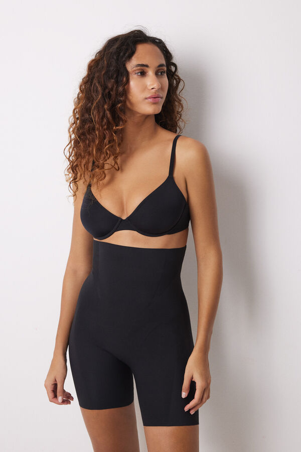 Womensecret Pantalón ciclista reductor y push up negro negro