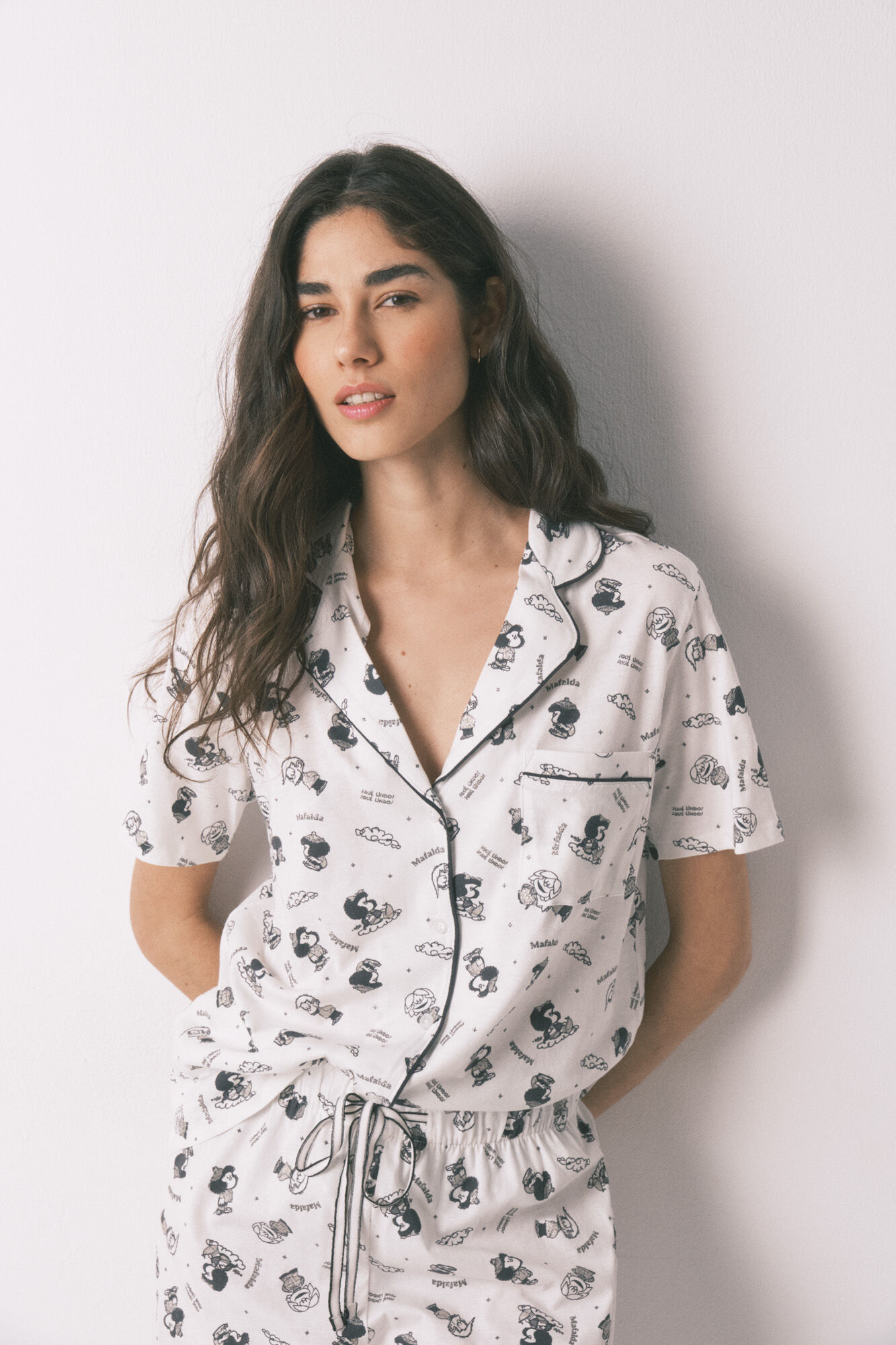 Women'secret Pijama camisera de algod&oacute;n blanca El Principito