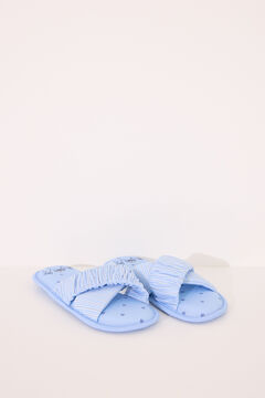 Womensecret Pantuflas para casa de casa abierta "Barrio Sésamo" azul