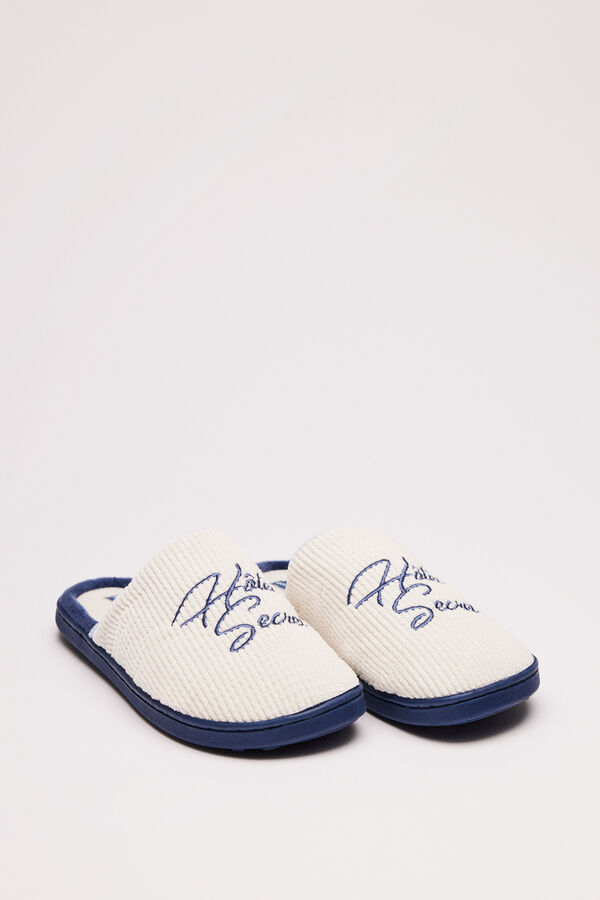 Womensecret Pantuflas ducha marfil kaki