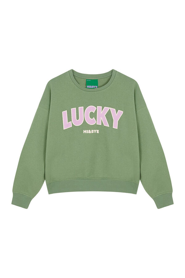 Womensecret Sudadera felpa algodón verde verde