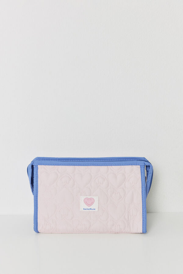 Womensecret Neceser mediano acolchado corazones Smiley azul