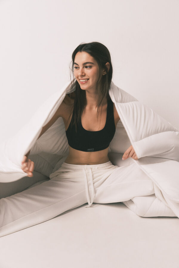 HI&BYE Brasier deportivo sin costuras negro negro