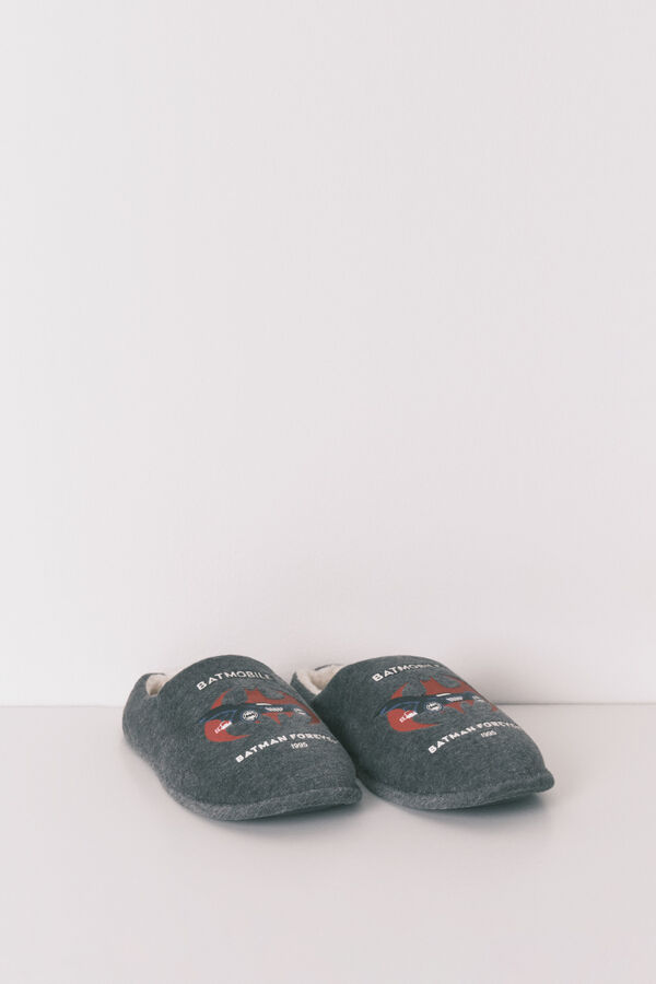 Womensecret Pantuflas para casa grises de Batman gris