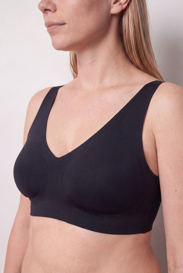 Women'secret Brasier de microfibra negro DREAMY PLUS negro