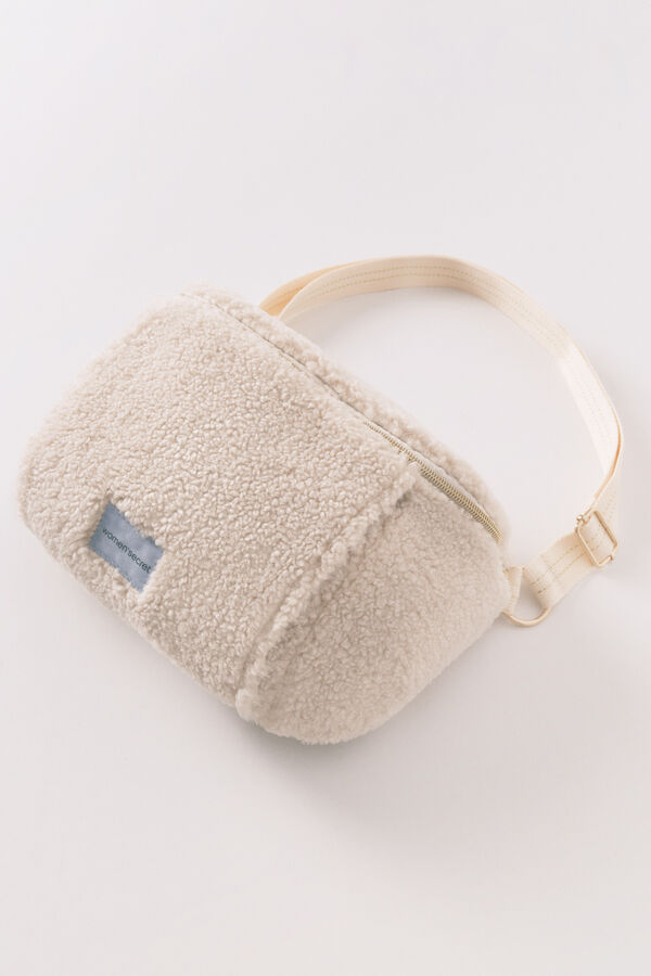 Women'secret Cangurera borrego  marfil