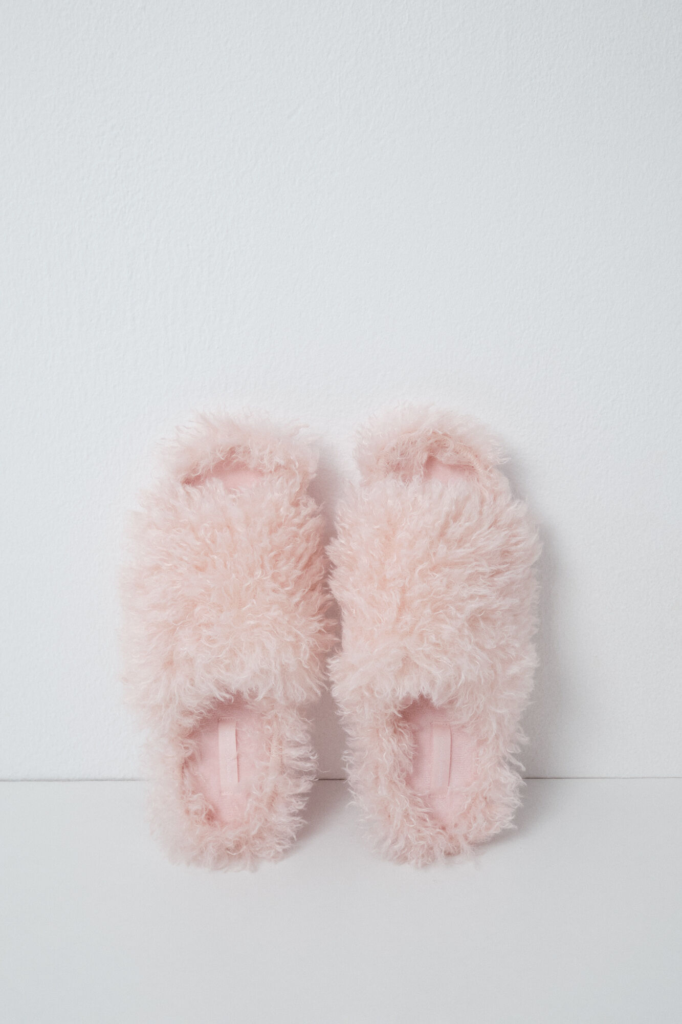 Women'secret Pantunflas de peluche rosa