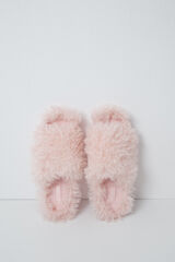 Women'secret Pantunflas de peluche rosa rosa