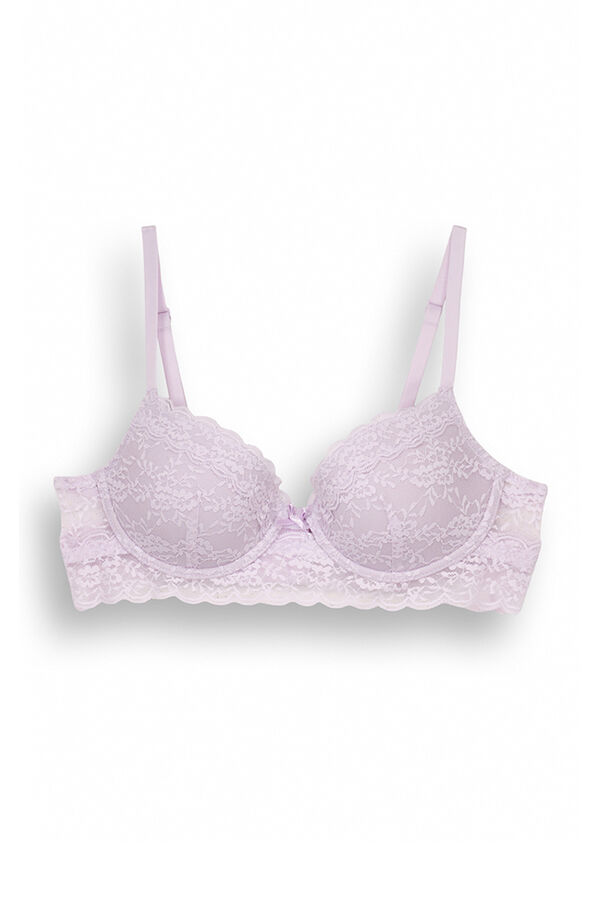 Womensecret BEAUTIFUL brasier clásico relleno encaje lila 