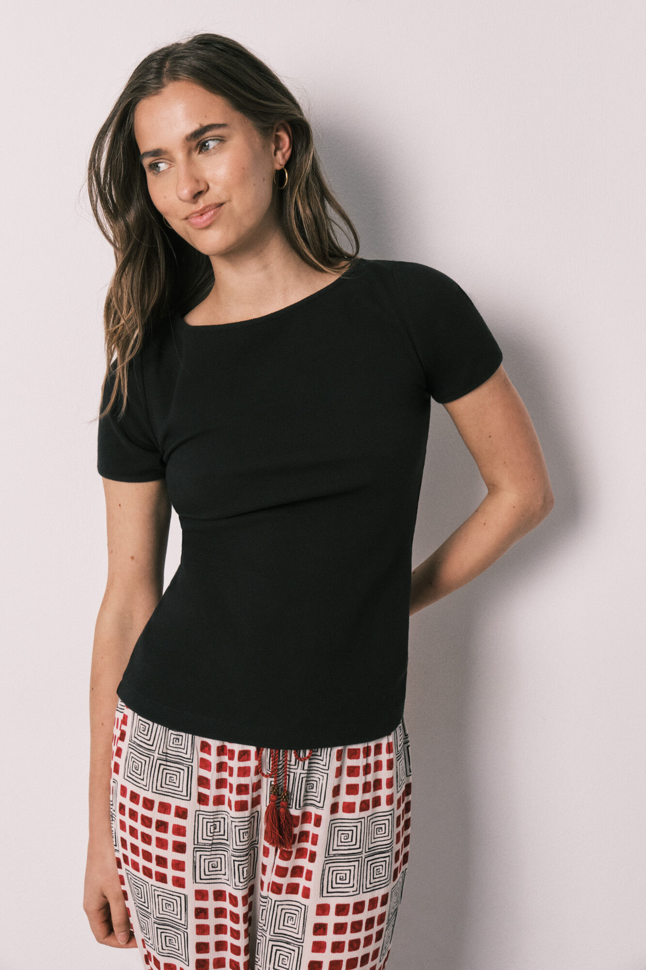 Women'secret Pijama larga de manga corta de algod&oacute;n