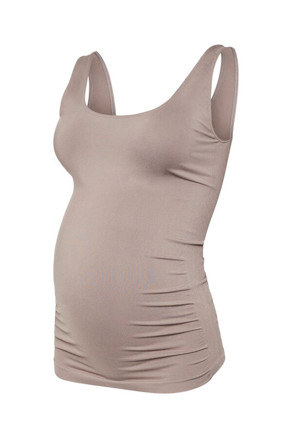 Mamalicious Playera de tirantes deportiva Maternity gris