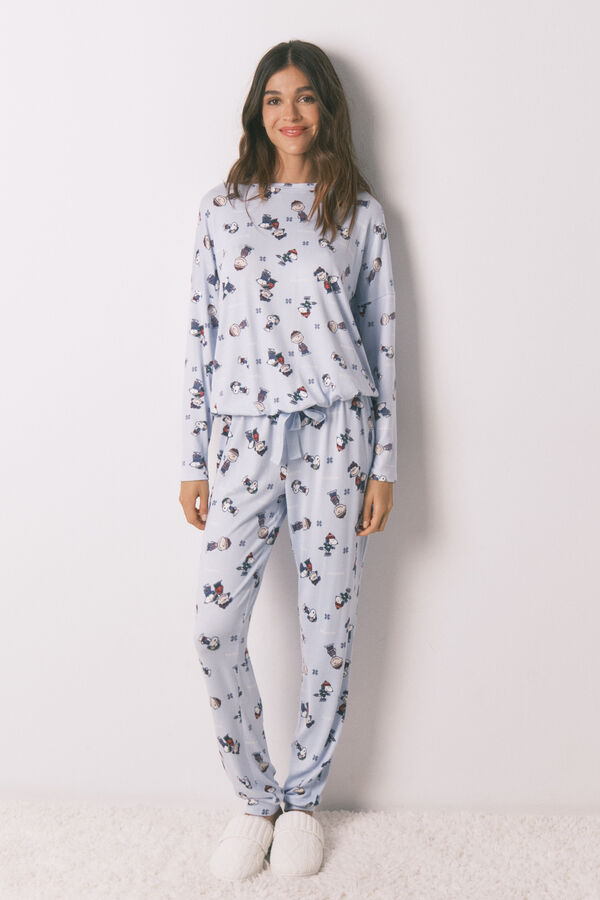 Women'secret Pijama larga de Snoopy s&uacute;per suave estampado