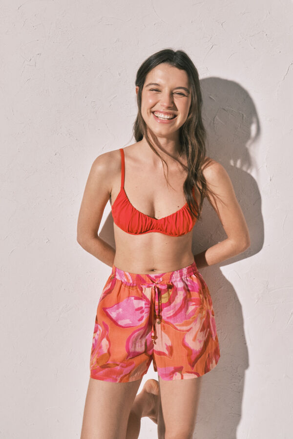 Women'secret Short estampado maxi floral estampado