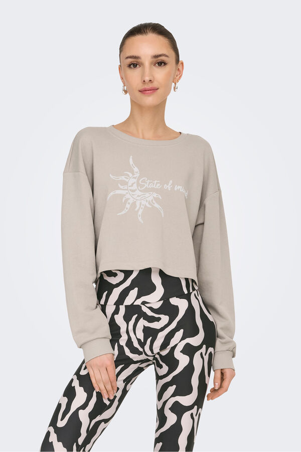 Only Play Sudadera corta gris