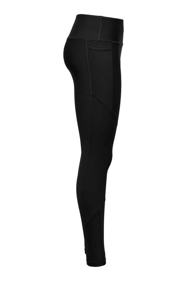 Only Play Leggings de cintura alta y bolsillo lateral negro