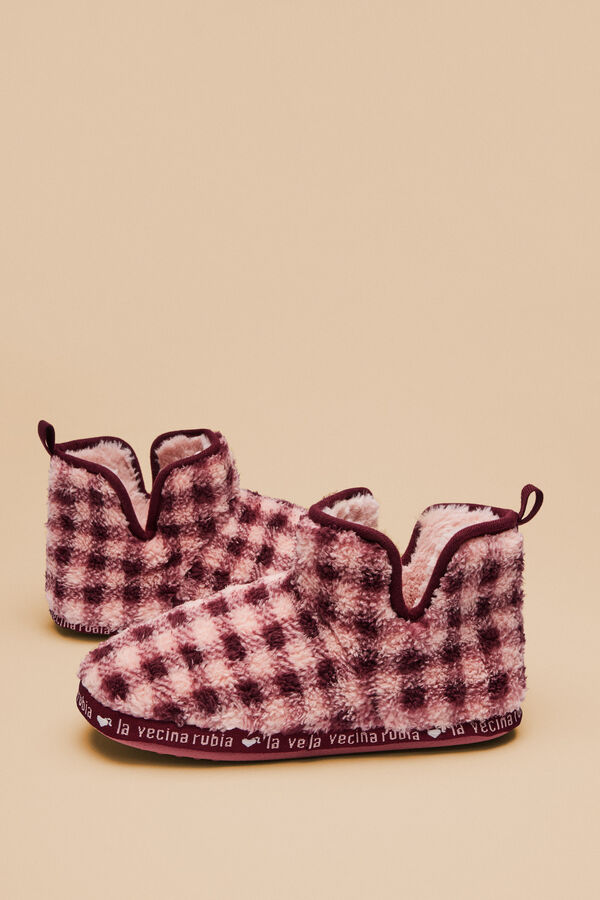 Womensecret Pantuflas bota La Vecina Rubia rosa