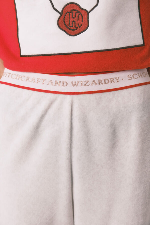 Women'secret Pijama larga polar suave estampado Harry Potter rojo