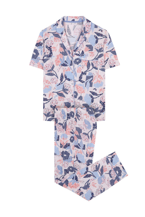 Womensecret Pijama camisera 100% algodón patchwork estampado