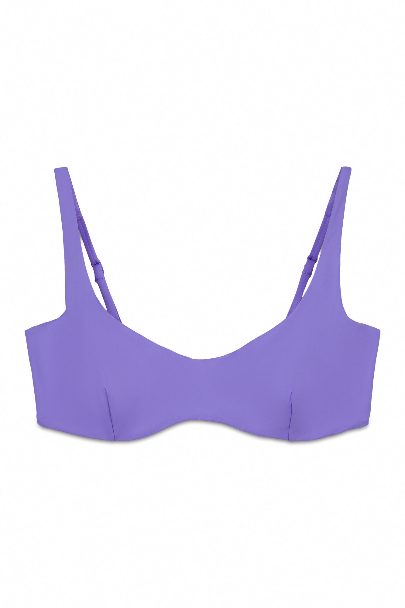 Women'secret Top de bikini horizontal con varilla lila