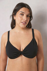 Women'secret Top bikini halter negro negro