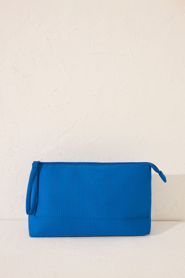 Womensecret Neceser de neopreno azul mediano  azul