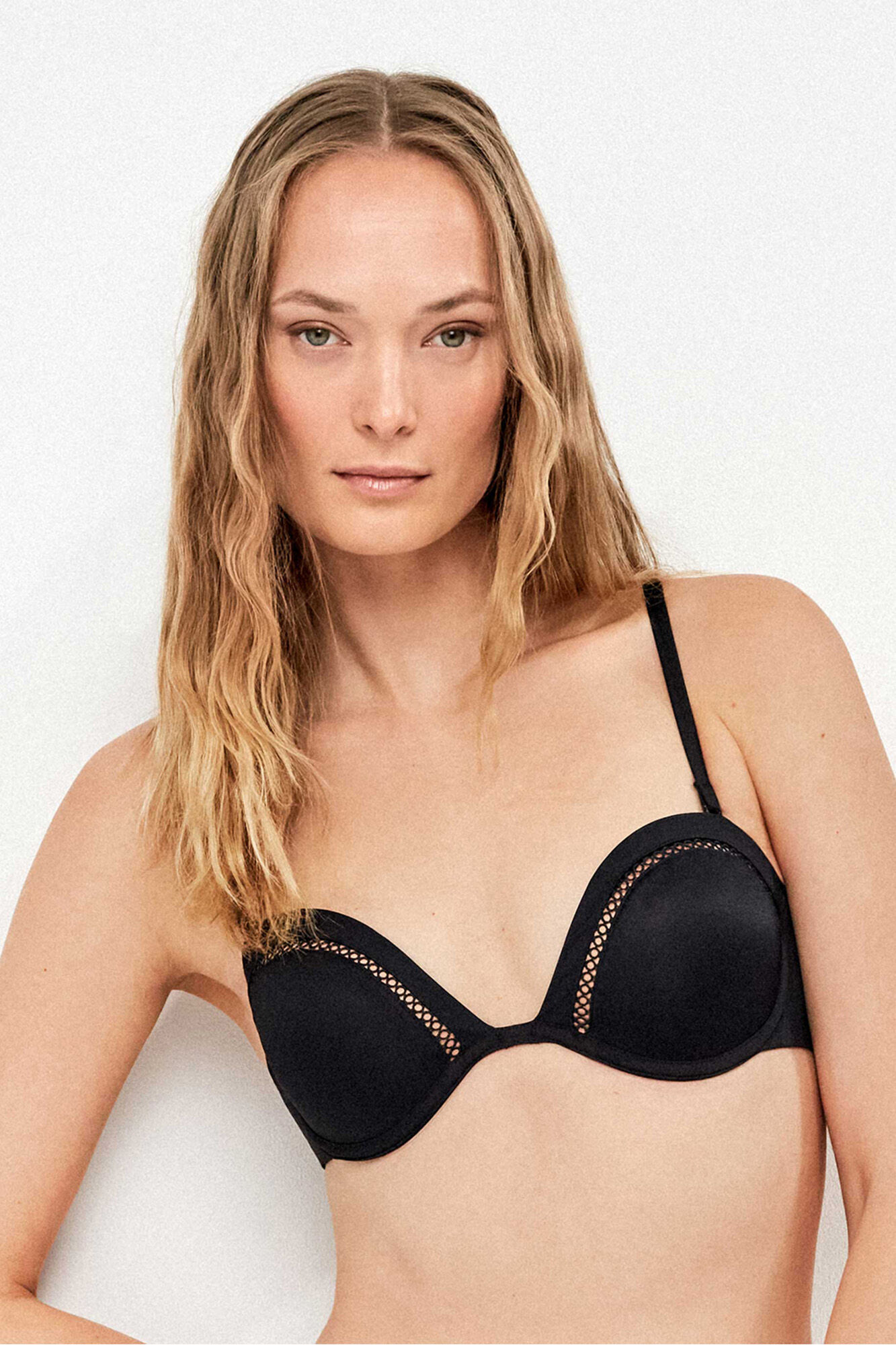 Gisela Top bikini bandeau escote pronunciado