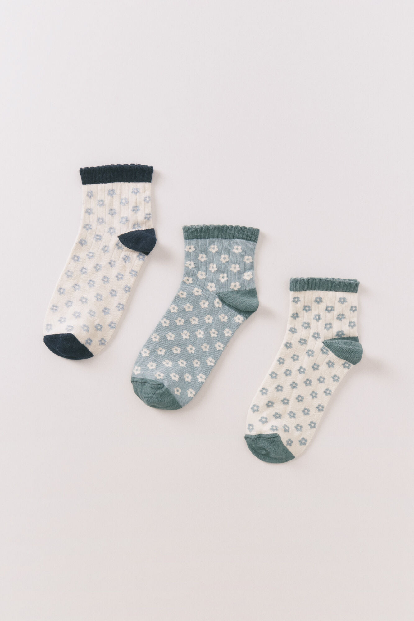 Women'secret Pack de calcetines largos con flores 