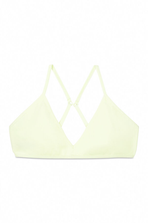 Womensecret Sujetador Seamless triangular amarillo copas extraíbles amarillo