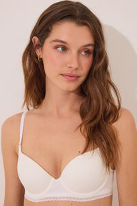 Womensecret GORGEOUS brasier push-up con relleno de algodón y relleno color marfil marfil