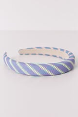 Women'secret Diadema con estampado a rayas azul" azul
