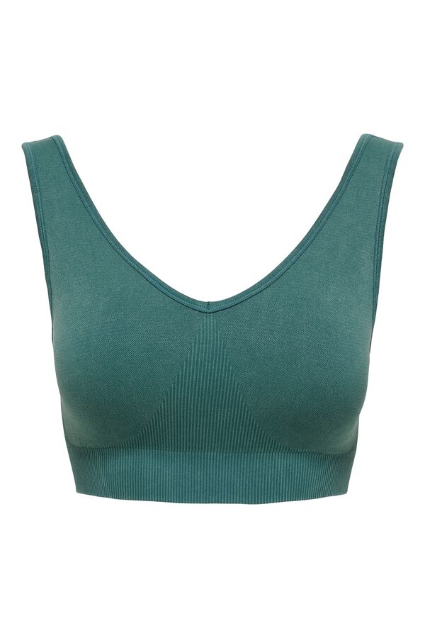 Only Play Brasier sin costuras verde