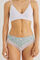 Womensecret Panty brasileño ancho encaje flores lila fucsia