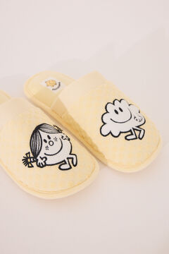Womensecret Pantuflas para casa amarillas de la pequeña señorita Sr. Men amarillo