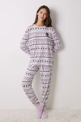 Womensecret Pijama larga canalé supersoft Mafalda estampado