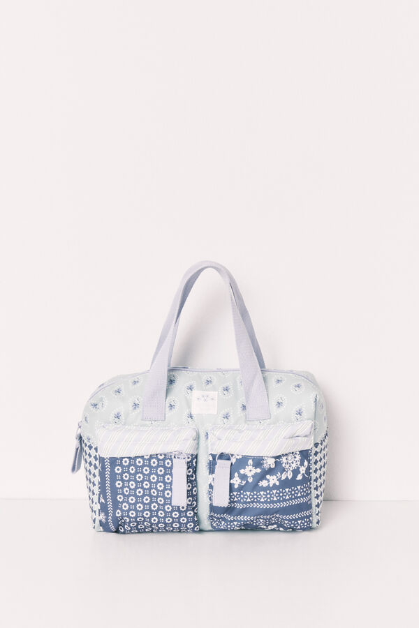 Women'secret Neceser patchwork con bolsillos estampado