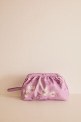 Womensecret Bolsa de mano efecto piel morado/lila