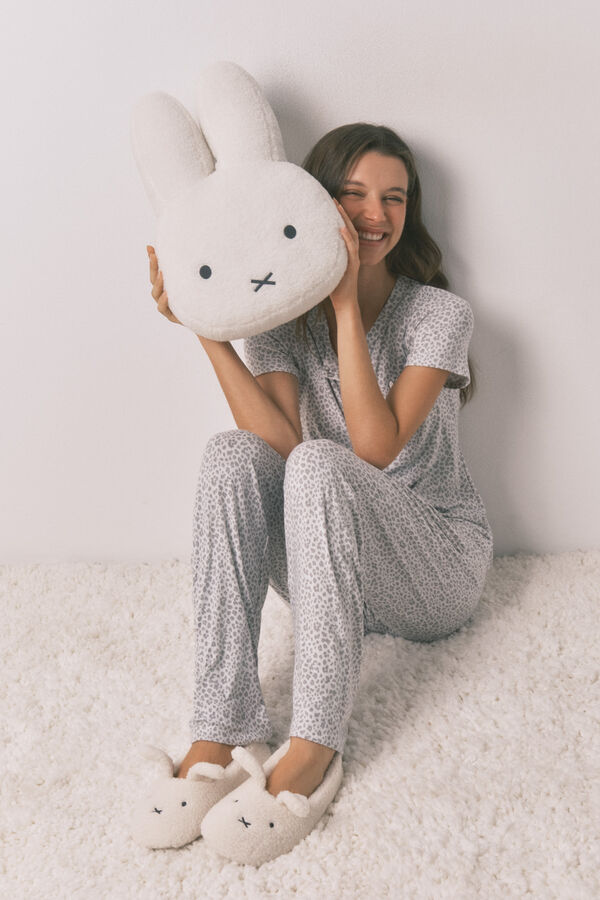 Women'secret Cojín de borrego 3D Miffy marfil